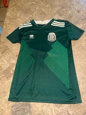Authentic Mexico National Team Soccer Jersey Size Large Green ~FREE SHIPPING~